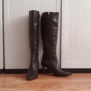 Via Spiga Italian Dark Brown Leather boots, used